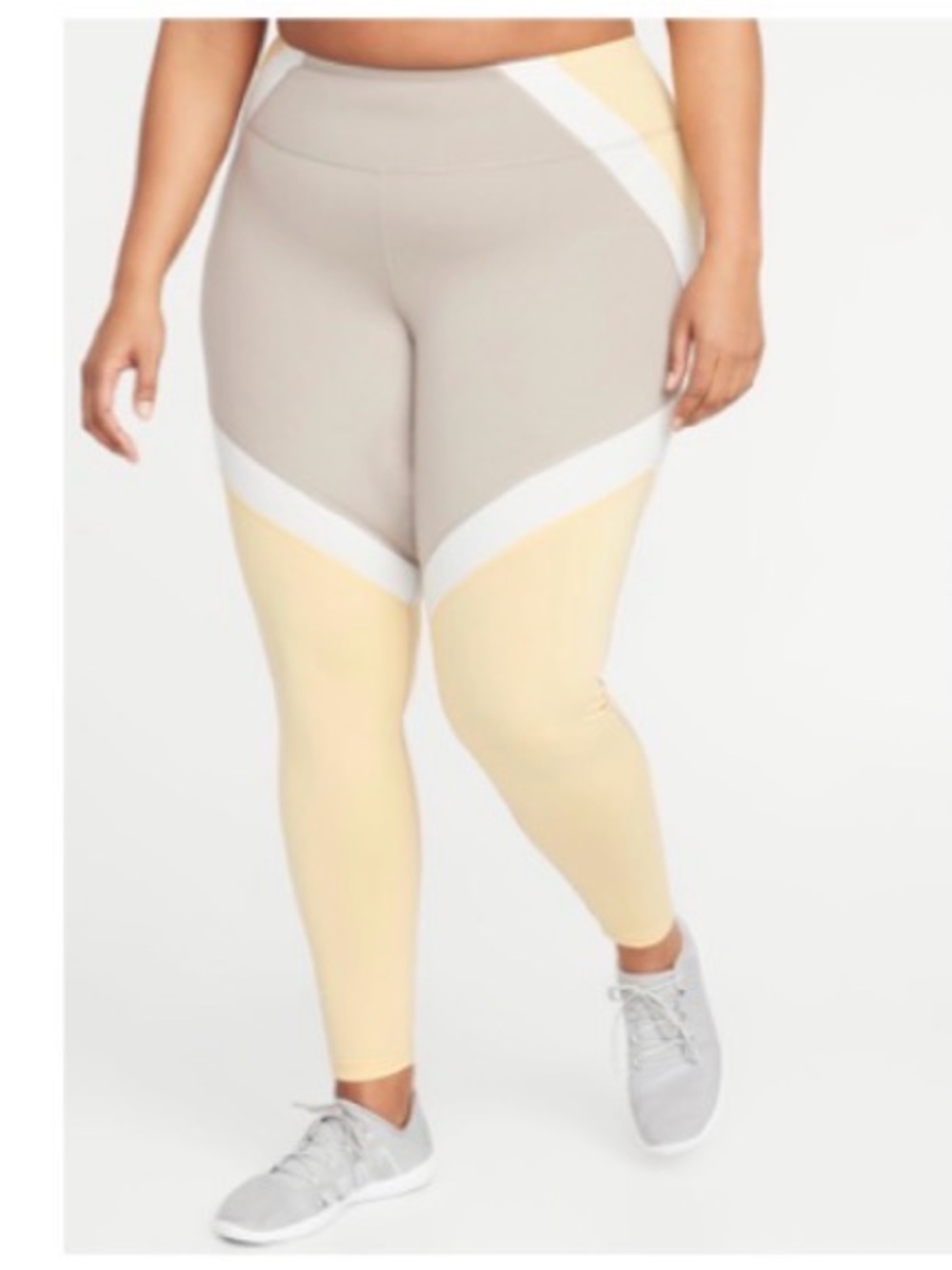 High-Waisted Color-Block Elevate Compression Plus-Size - Picture 1 of 1